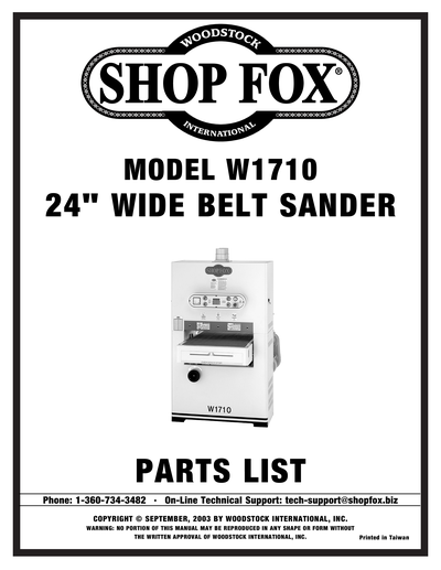 Part Diagram for W1710
