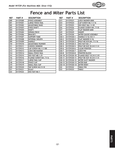 Part Diagram for W1729