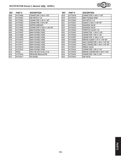Part Diagram for W1737