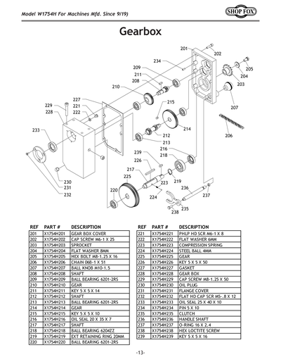 Part Diagram for W1754H