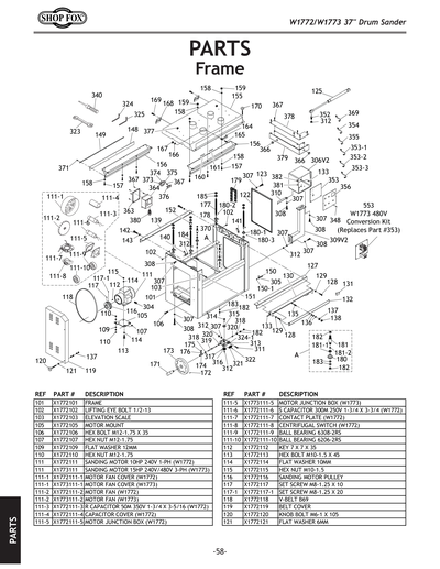 Y.Eページ Parts for W1772 37