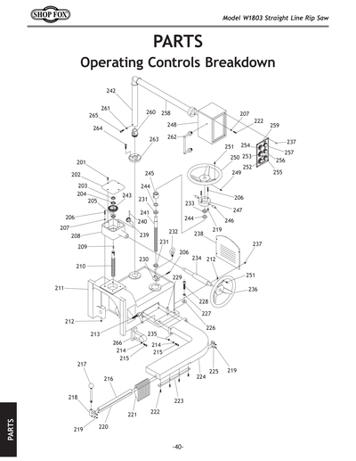 Part Diagram for W1803