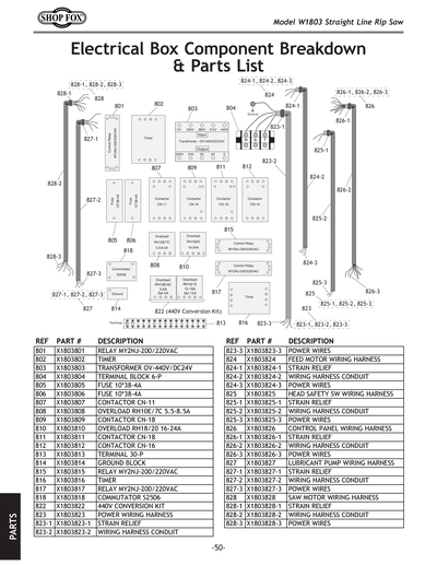 Part Diagram for W1803