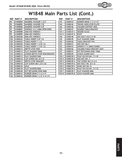Part Diagram for W1848
