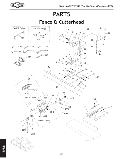 Part Diagram for W1858