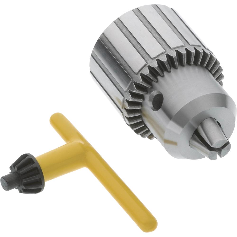 All Industrial 5/8" To 3JT Straight Shank Drill Chuck - Hardened, Part #49632