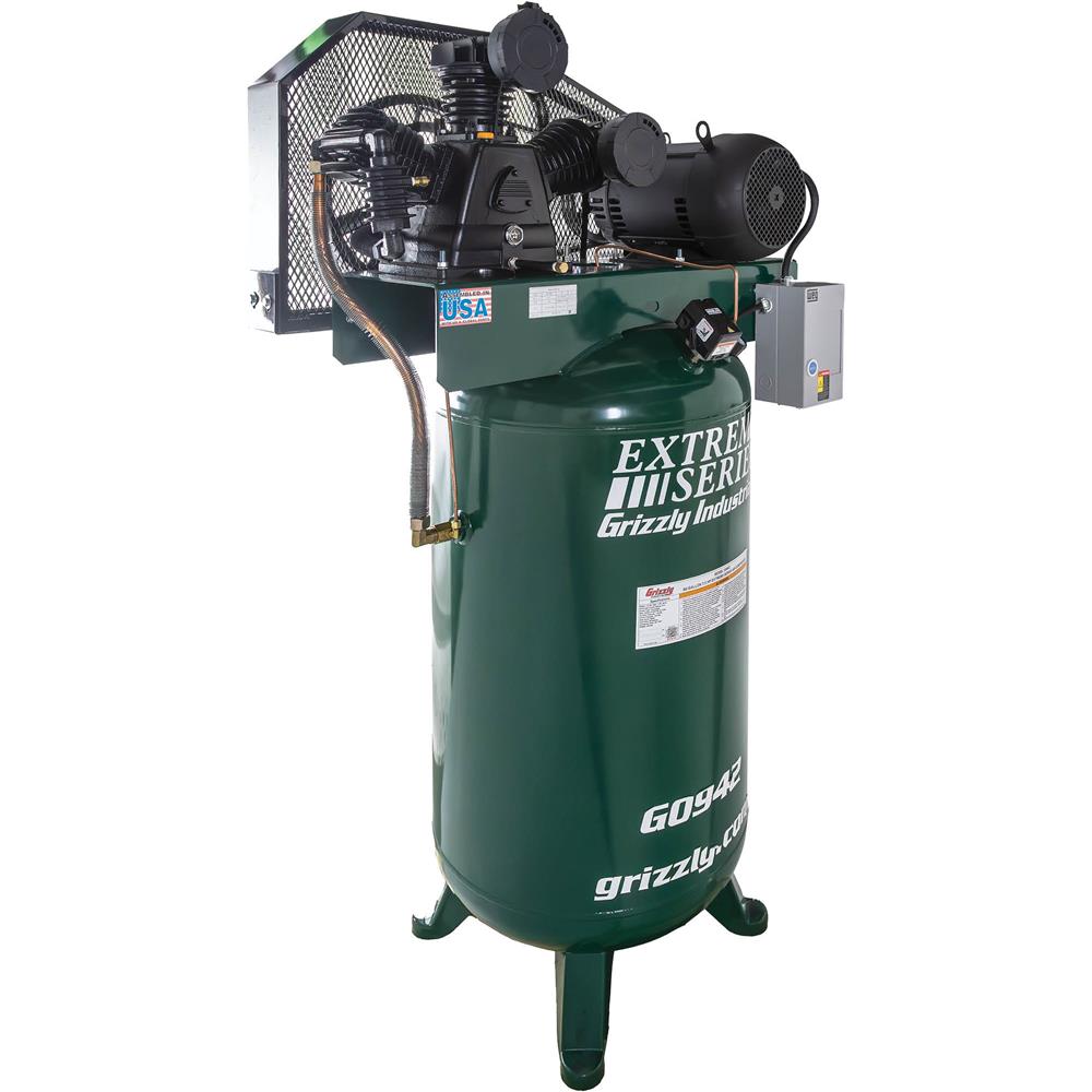 Grizzly G0942 - 80-Gallon 7.5 HP Extreme Series Air Compressor