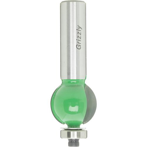 Image for Grizzly C1272 - Internal Round Bit, 1/2" Shank, 3/8" Radius
