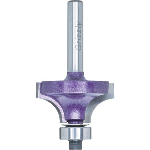 Image for Grizzly C1718Z - 3/8"r Anti-Kickback Roundover Bit, 1/4" Shank