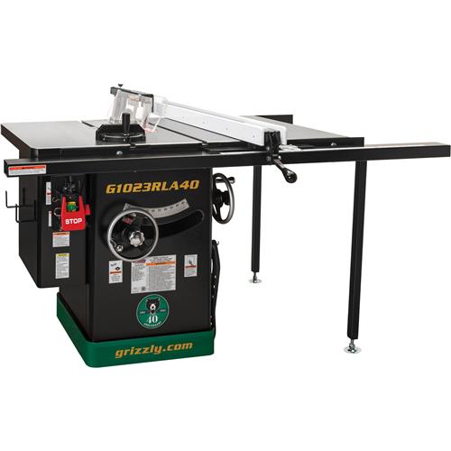 Image for Grizzly G1023RLA40 - 10" 5 HP 240V Cabinet Table Saw - 40th Anniversary Edition
