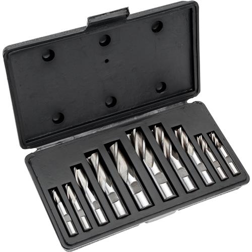 Image for Grizzly G9759 - HSS 2 and 4 Flute End Mills, 10 pc. Set