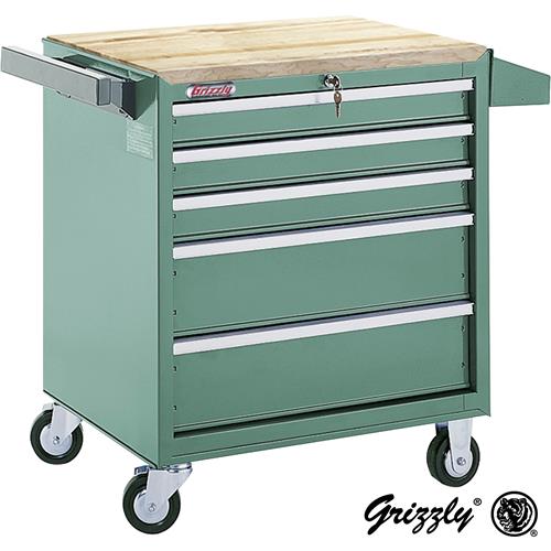 Image for Grizzly H0840 - 5-Drawer Tool Cabinet with Ball Bearing Slides