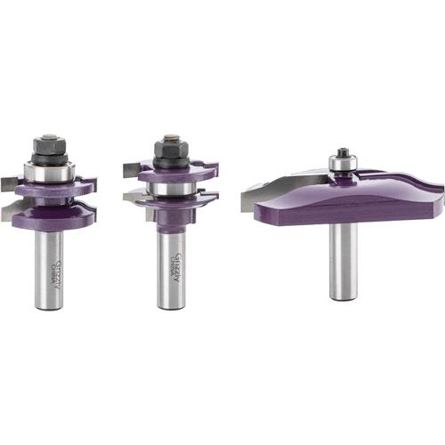 Image for Grizzly H5550 - Panel Bit 3 Pc. Set, 1/2" Shank