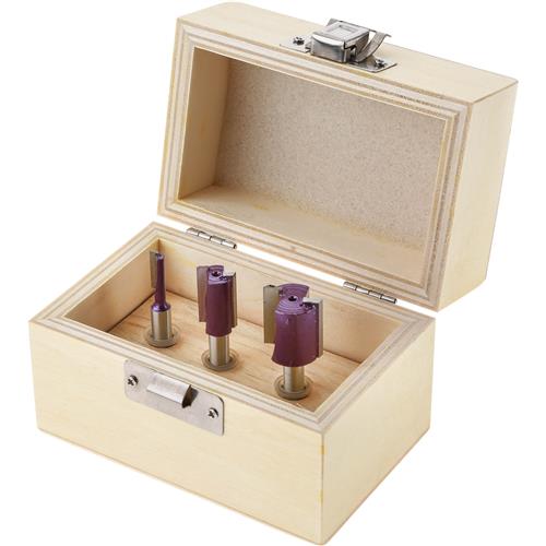 Image for Grizzly H5558 - Straight Plywood Router Bits, 1/4" Shank, 3-Pc. Set