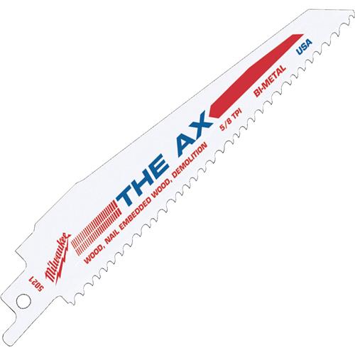 Image for Milwaukee H7037 - 9" Sawzall AX Reciprocating Saw Blade, 5 TPI, 5 pk.