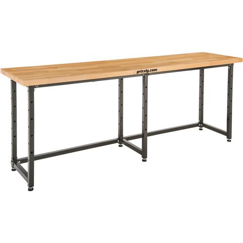 Image for Grizzly T1250 - 96" x 25" Heavy-Duty Workbench - Beech