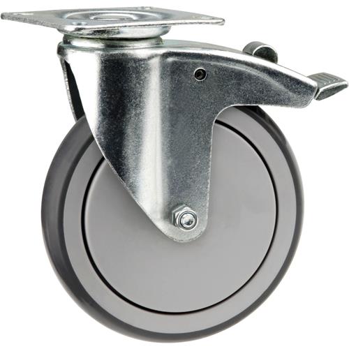 Image for Grizzly T21629 - 6" Flat Top Swivel Caster with Brake