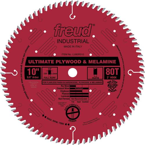 Image for Freud T24429 - 10" x 5/8" 80t Hi-ATB Plywood Saw Blade