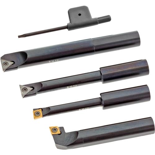 Image for Grizzly T25801 - Axial and Radial Boring Bar Set with Inserts, 4 Pc.