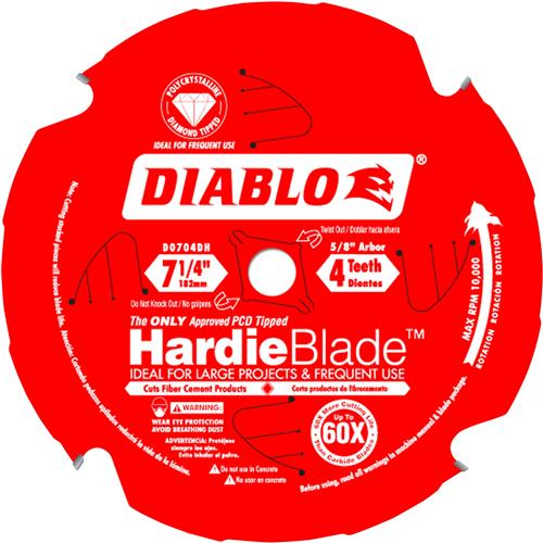 Image for Diablo T27358 - Diablo 7-1/4" x 5/8" 4t PCD Hardie Blade