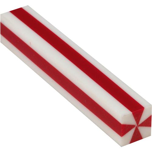 Image for PSI T28778 - Red and White Stripes 3/4" Patriot Pen Blank