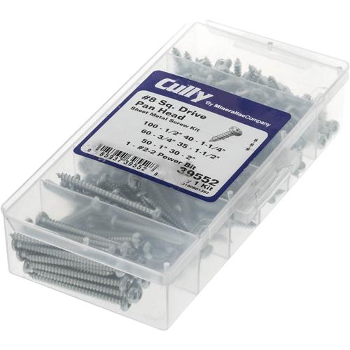 Image for Minerallac T28813 - #8 Pan Head Sheet Metal Screw Square Drive Screw Kit, 316 pc.