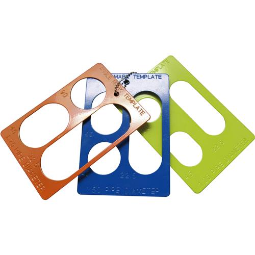 Image for Nation Wide Products T30486 - 1-1/4", 1-1/2" and 1-3/4" Pipe Pro Marking Plate Set