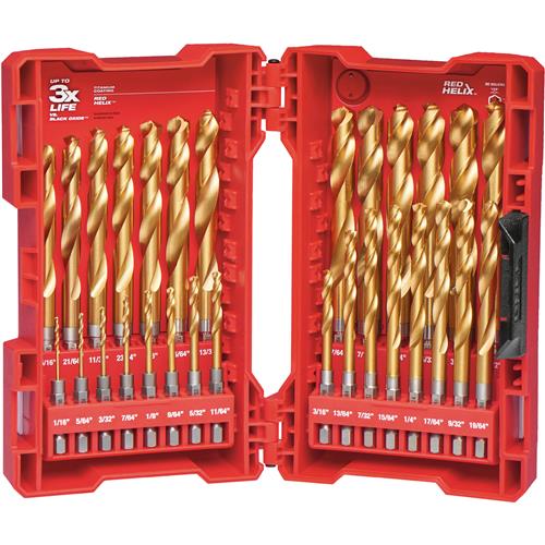 Image for Milwaukee T31003 - SHOCKWAVE Titanium Drill Bit Set - 29pc