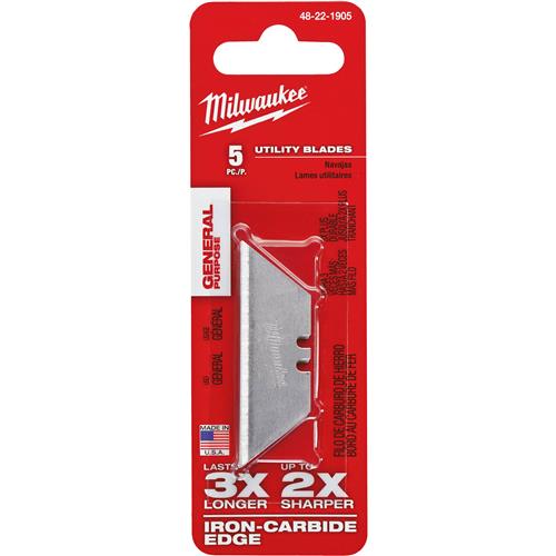 Image for Milwaukee T31477 - General Purpose Utility Blades, 5 pk.