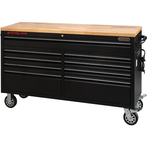 Image for Grizzly T33254 - 61" 9-Drawer Rolling Tool Cabinet