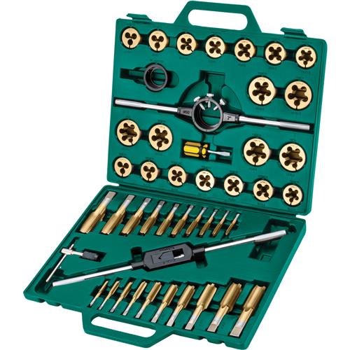 Image for Grizzly Precision T34078 - 45-Pc. Metric TiN Coated Tap & Die Set