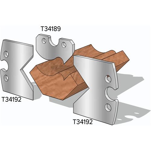 Image for Grizzly T34192 - Crown Moulding Side Knives for T34189 & T34190, 2-Pk.