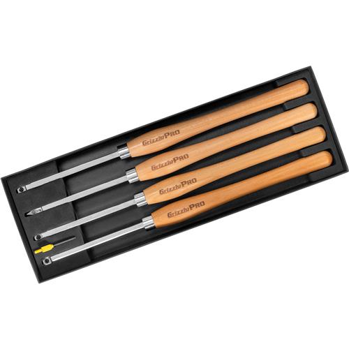 Image for Grizzly PRO T34365 - Turning Tool Set with Carbide Insert, 4-Pc.