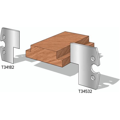Image for Grizzly T34532 - 3/4" Shiplap Side Knives, 2-PK. - Right