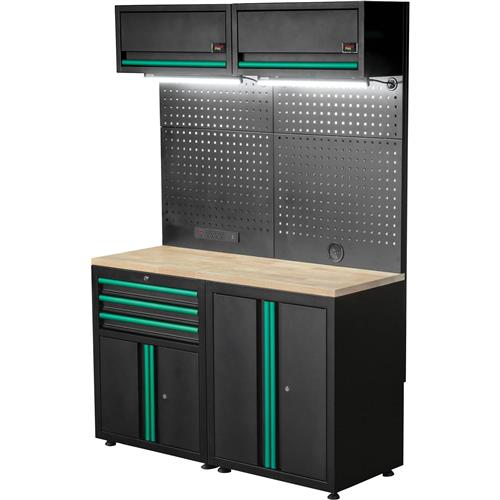Image for Grizzly PRO T34534 - 4-Pc. 3 Drawer 4 Cabinet Modular Cabinet Set